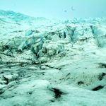 Eis auf dem Solheimajokull Gletscher